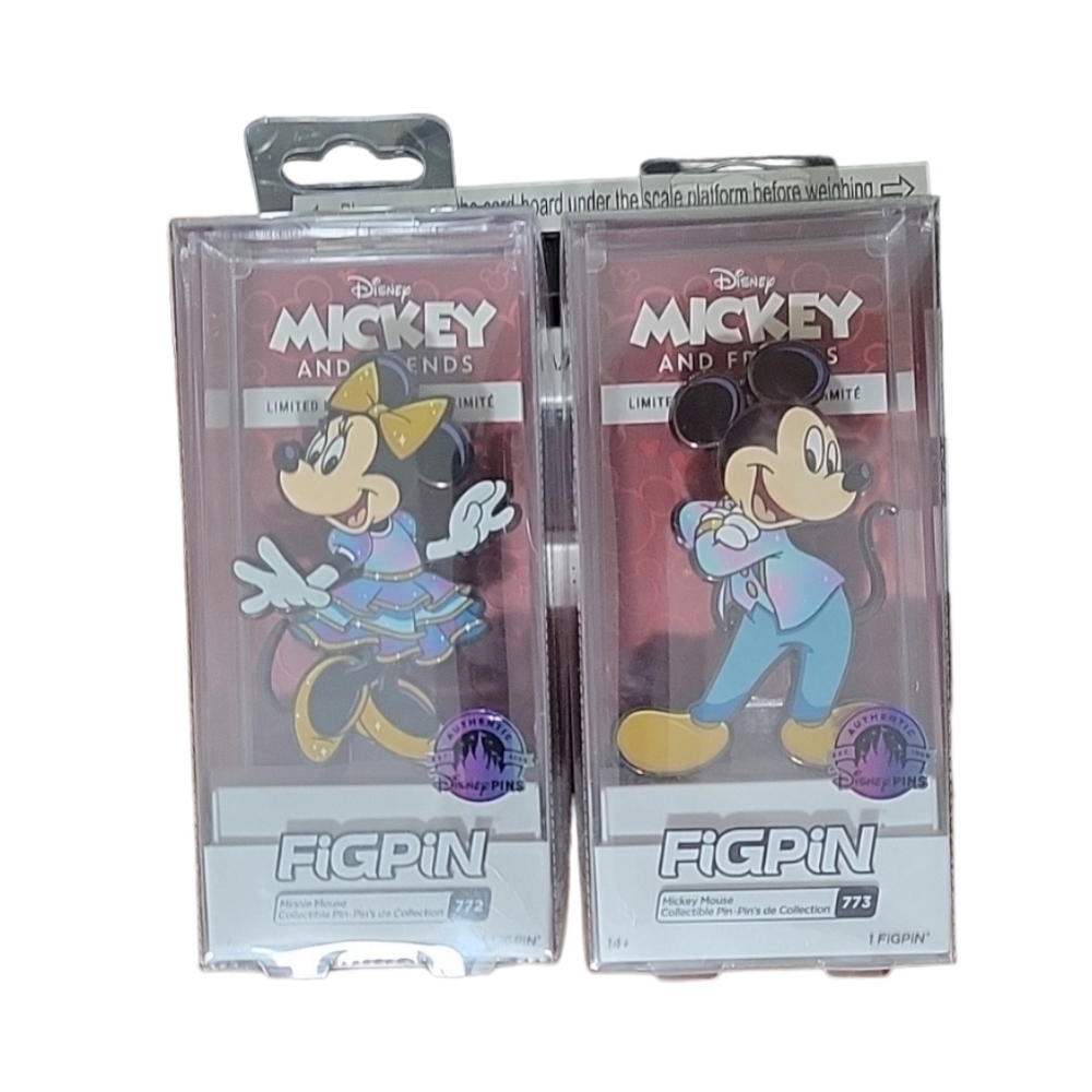 FIGPIN Mickey Mouse and Minnie Mouse Set